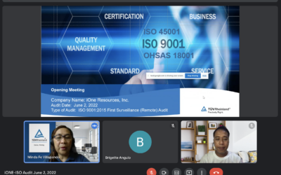 iOne Resources, Inc renewed its ISO 9001:2015 Certification